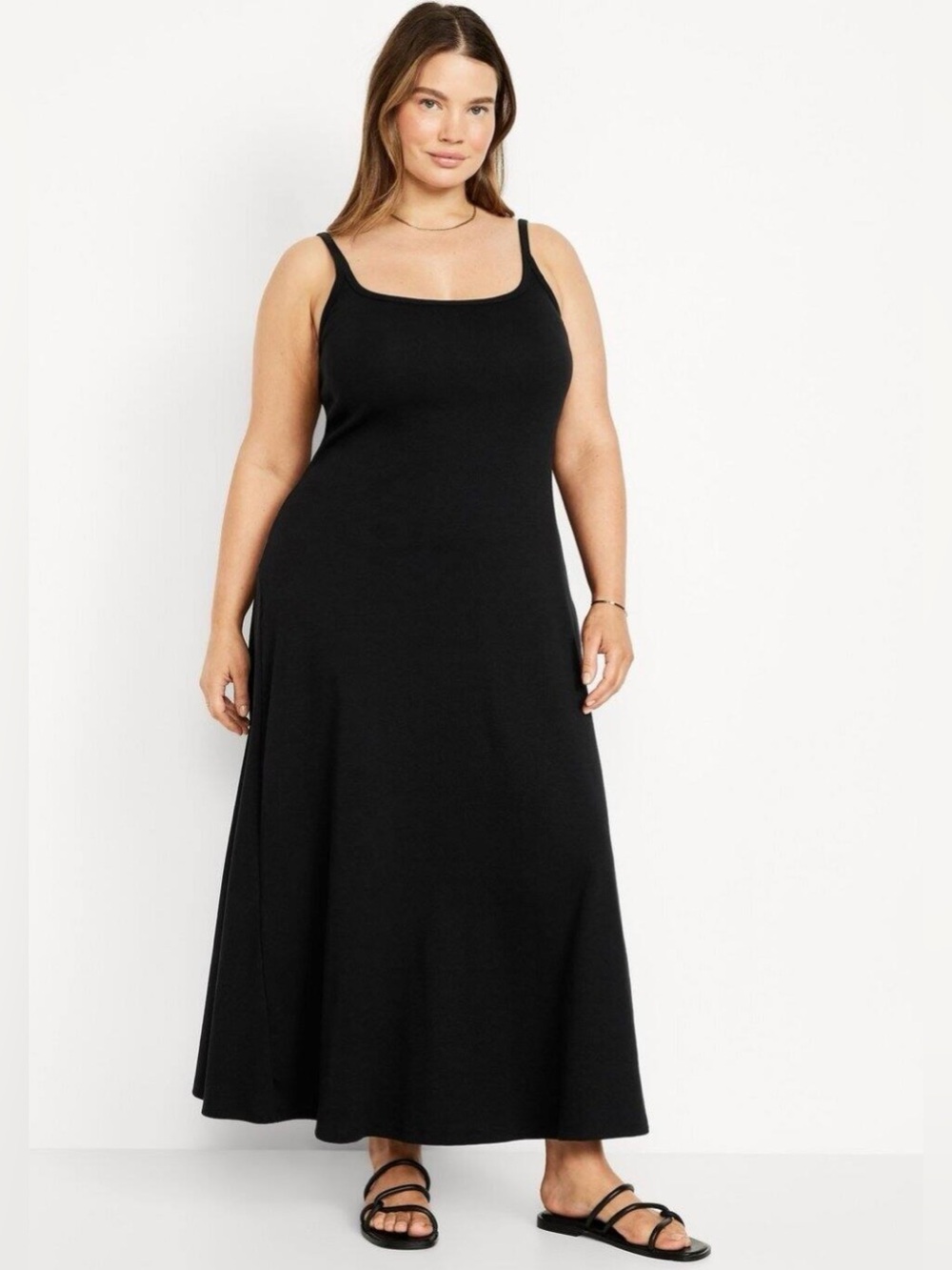 Old Navy Black Fit & Flare Maxi Dress Plus Size 2X